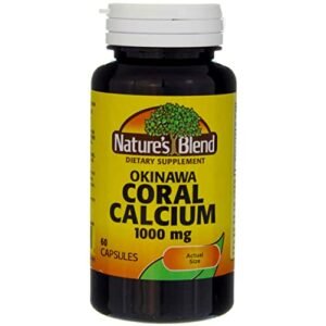 Nature's Blend Okinawa Coral Calcium 1000 mg -60 Caps