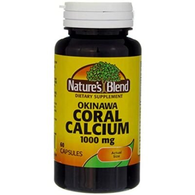 Nature's Blend Okinawa Coral Calcium 1000 mg -60 Caps
