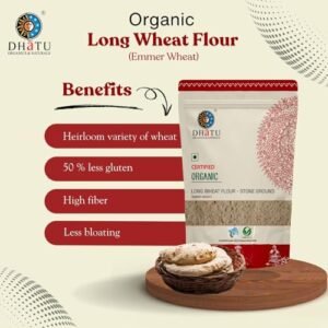 Dhatu Organics Organic Long Wheat Emmer Flour (1kg)