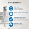 B07NQGVNW1-Grey 180-Watt, 2-blades-002 BOSS E11 Portable Hand Blender 180 Watt