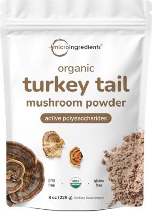 Sustainably US Grown, Organic Turkey Tail Mushroom Powder