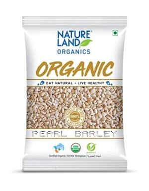 B081NDKWJ8-500 g (Pack of 5) Pearl Barley-001 Natureland Organics Barley Flour (Jau Atta) - Organic Stone-Ground Whole Grain