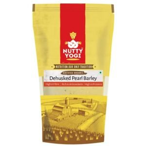 B083KBH3DV-Pack of 1-001 Nutty Yogi Organic Barley Flour - Loaded with Fiber & Antioxidants