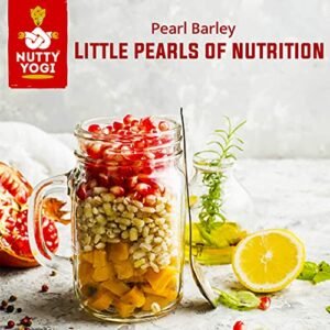 B083KBH3DV-Pack of 1-003 Nutty Yogi Organic Barley Flour - Loaded with Fiber & Antioxidants