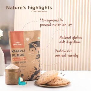 B0895WH7H6-5 kg (Pack of 1)-004 Two Brothers Organic Farms - Khapli Wheat Flour (5kg)