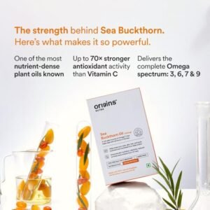 B0CKHVRLNB-28 count (Pack of 1)-002 Origins Nutra Sea Buckthorn Oil | Seed & Pulp Extract