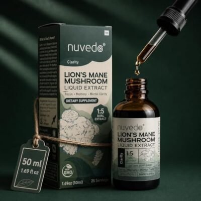 Nuvedo Clarity | Lions Mane Mushroom Liquid Extract | 50ml