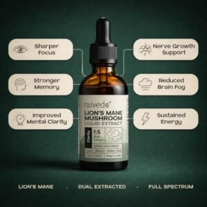 B0CKLJP5W9-Main-003 Nuvedo Clarity | Lions Mane Mushroom Liquid Extract | 50ml