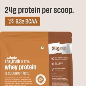 The Whole Truth Whey Protein Isolate+Concentrate | Cold Coffee 1kg