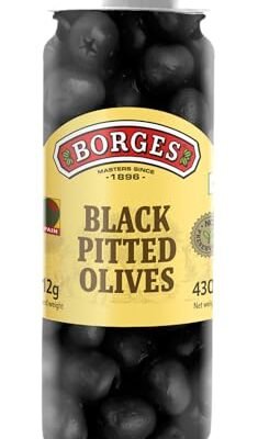Borges Black Pitted Olives