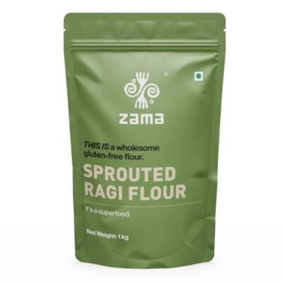 Zama Organics Sprouted Ragi Flour 1kg