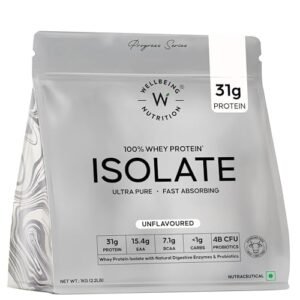 Wellbeing Nutrition Clean Whey Protein Isolate 1kg Unflavoured