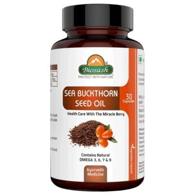 Biosash Sea Buckthorn Seed Oil Capsules 30 Caps