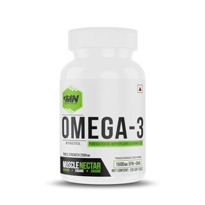 Muscle Nectar Omega 3 Fish Oil Triple Strength, 2500mg