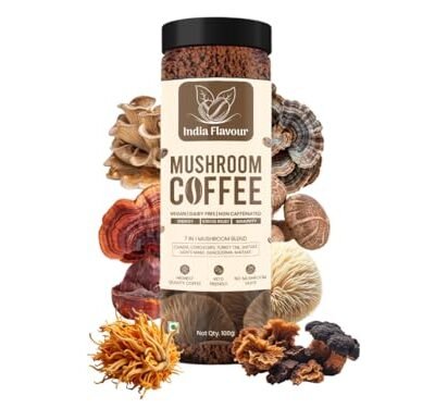 India Flavour Mushroom Coffee - 7 Mushroom Blend with Instant Coffee