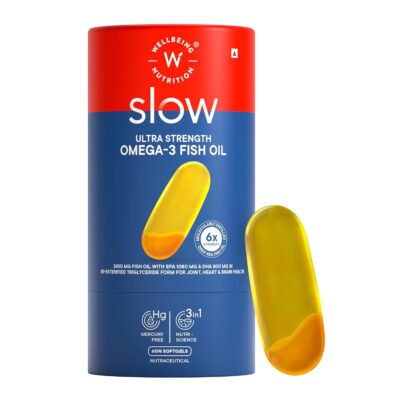 Wellbeing Nutrition Slow 6X Strength Omega-3 Fish Oil