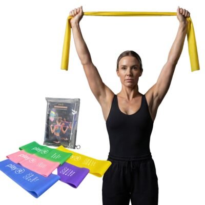 playR Premium Thera Pilates Yoga Resistance Bands 5 Colors