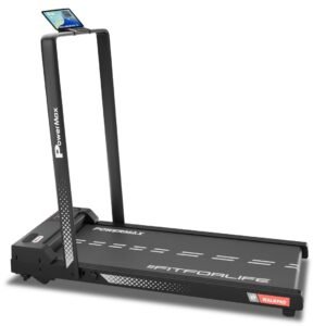 PowerMax Fitness Walkpad 3HP Compact Motorized Treadmill for Home-Office Use
