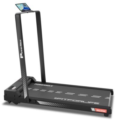PowerMax Fitness Walkpad 3HP Compact Motorized Treadmill for Home-Office Use
