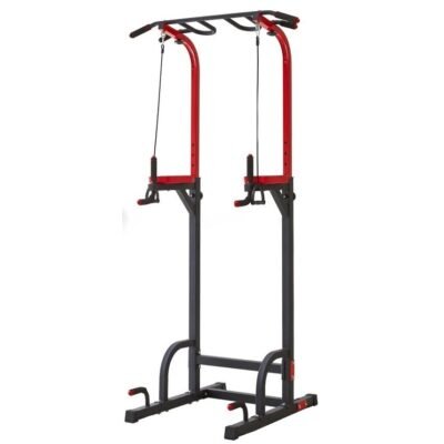 DOLPHY Steel Dip Stands Adjustable Power Tower Pull Up Bar