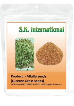 product-image-1 (8) Organic Alfalfa Seeds Lucerne High Protein Grass Seeds For Sprouting And Cultivation 250Gms