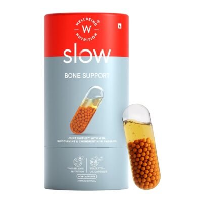 Wellbeing Nutrition Slow Bone & Joint Support Supplement, 60 Capsules