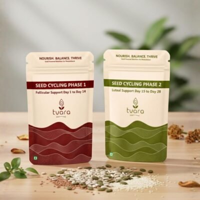 Tvara Superfood Seed Cycling Combo Pack, 520g – Flax, Pumpkin, Sunflower, Sesame & More Seeds for Daily Nutrition