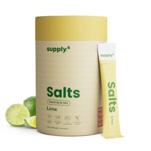 Supply6 Salts Electrolyte Mix – Lemon Lime | Zero Added Sugar | Keto & Vegan Friendly | 18 Servings